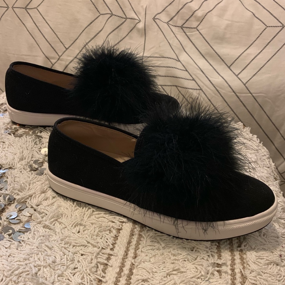 Steve Madden Emily Pom Pom Slip On Sneakers